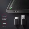 HDD/SSD-kotelo AXAGON EE25-A6M — 2,5 tuuman SATA, USB 3.2 Gen 1 (5 Gbit/s), Micro-USB B - USB Type-A, alumiini, musta