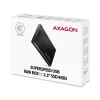 HDD/SSD-kotelo AXAGON EE25-A6M — 2,5 tuuman SATA, USB 3.2 Gen 1 (5 Gbit/s), Micro-USB B - USB Type-A, alumiini, musta