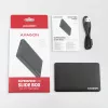 Axagon EE25-SL ruuviton USB 3.2 Gen 1 - SATA 6G ulkoinen kotelo 2,5 tuuman SSD/HDD-asemille