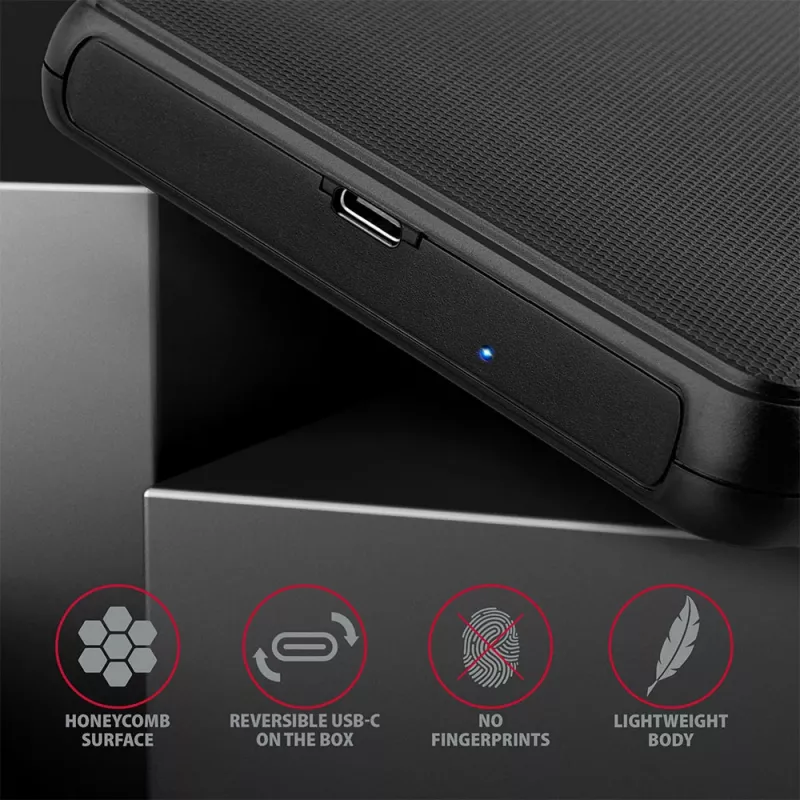Axagon EE25-SLC ruuviton USB-C 3.2 Gen 1 - SATA 6G ulkoinen kotelo 2,5 tuuman SSD/HDD-asemille