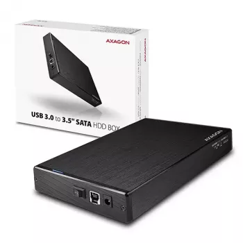 Axagon EE35-XA3 kompakti alumiininen USB 3.2 Gen 1 -ulkoinen SATA-kotelo 3,5 tuuman kiintolevyille