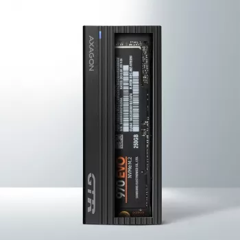 Axagon EEM2-GTR ulkoinen USB-C 3.2 Gen 2 metallikotelo M.2 NVMe SSD-asemille