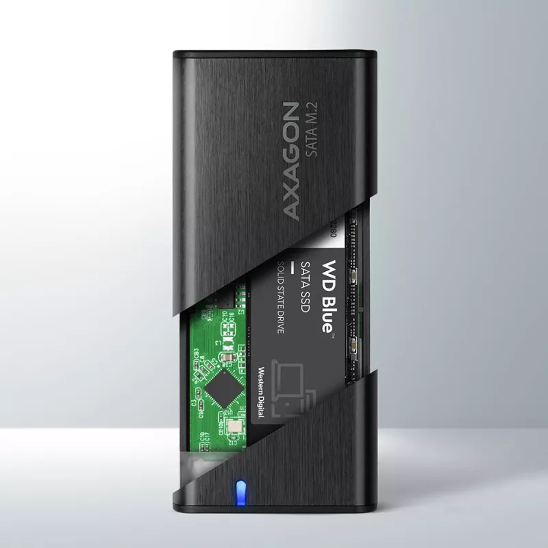 SSD-kotelo Axagon EEM2-SBC USB-C 3.2 Gen 2 musta M.2