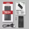 SSD-kotelo Axagon EEM2-SBC USB-C 3.2 Gen 2 musta M.2