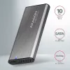 Axagon EEM2-SG2 SuperSpeed+ USB-C - M.2 NVMe & SATA SSD RAW-kotelo