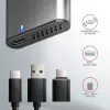 Axagon EEM2-SG2 SuperSpeed+ USB-C - M.2 NVMe & SATA SSD RAW-kotelo