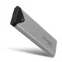 Axagon EEM2-UG2 ulkoinen USB-C 10Gbps metallikotelo M.2 NVMe SSD-kiintolevyille. hopea