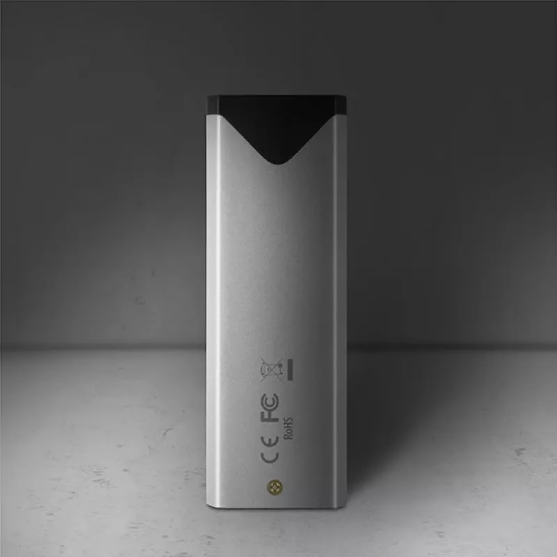 Axagon EEM2-UG2 ulkoinen USB-C 10Gbps metallikotelo M.2 NVMe SSD-kiintolevyille. hopea