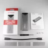 Axagon EEM2-UG2 ulkoinen USB-C 10Gbps metallikotelo M.2 NVMe SSD-kiintolevyille. hopea
