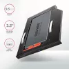 Axagon RSS-CD09 2,5 tuuman SSD/HDD-asennuskehys DVD-paikkaan 9,5 mm LED ALU-liitäntäkortit/adapterit sisäinen SATA