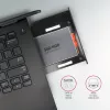 Axagon RSS-CD09 2,5 tuuman SSD/HDD-asennuskehys DVD-paikkaan 9,5 mm LED ALU-liitäntäkortit/adapterit sisäinen SATA
