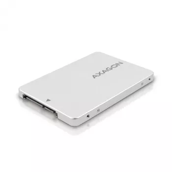 Axagon RSS-M2SD SATA - M.2 SATA SSD, sisäinen 2,5 tuuman ALU-kotelo, hopea