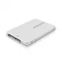 Axagon RSS-M2SD SATA - M.2 SATA SSD, sisäinen 2,5 tuuman ALU-kotelo, hopea