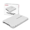 Axagon RSS-M2SD SATA - M.2 SATA SSD, sisäinen 2,5 tuuman ALU-kotelo, hopea