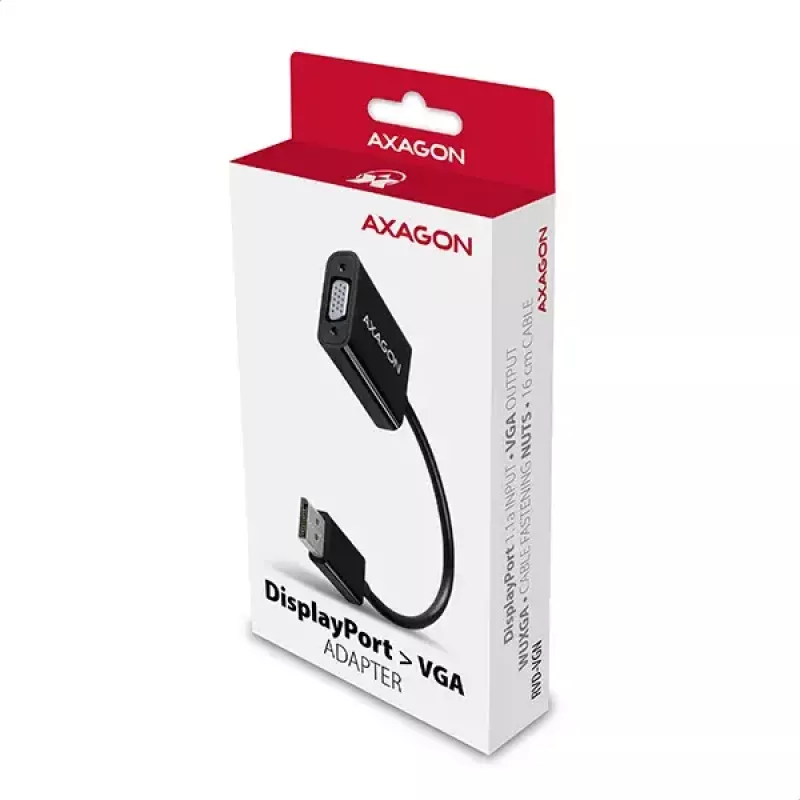 Videokaapeliadapteri Axagon RVD-VGN DisplayPort - VGA 0,16 m