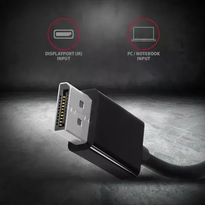 Videokaapeliadapteri Axagon RVD-VGN DisplayPort - VGA 0,16 m