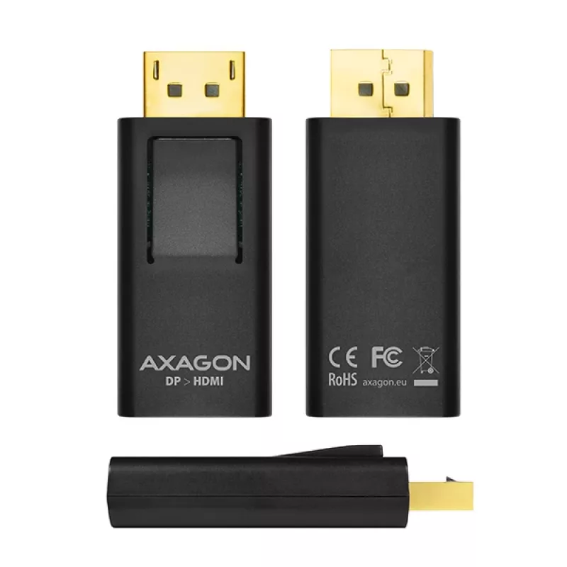 Kaapelin sukupuolenmuunnin Axagon RVD-HI DisplayPort - HDMI musta
