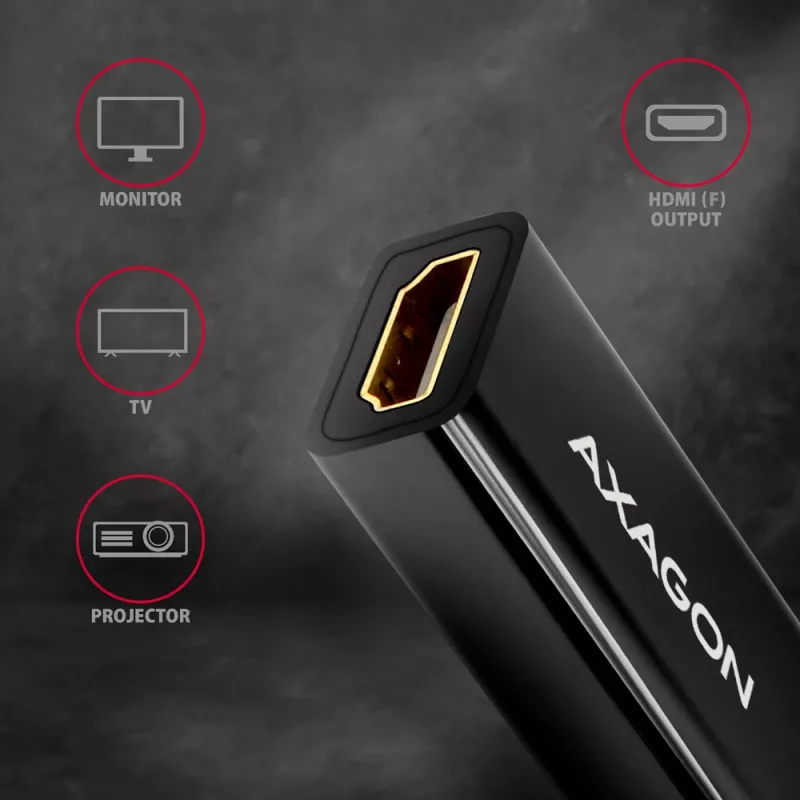 Axagon RVD-HI14N DisplayPort -> HDMI 1.4 -adapteri 4K/30Hz