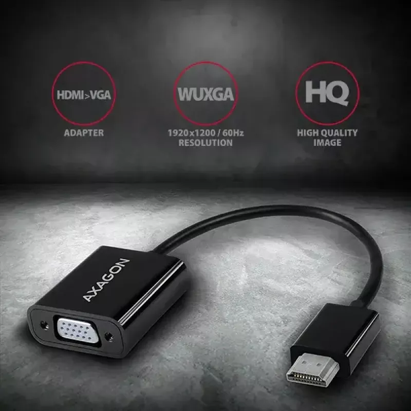 Axagon RVH-VGN HDMI -> VGA -adapteri FullHD, 1920x1200