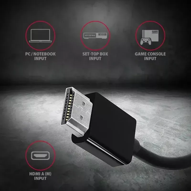 Axagon RVH-VGN HDMI -> VGA -adapteri FullHD, 1920x1200