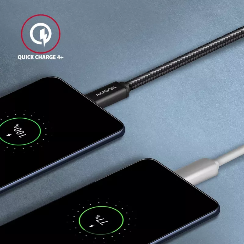 Axagon BUCM3-CM10AB SPEED USB-C <> USB-C 3.2 Gen 1 -kaapeli 1 m