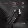 Axagon RVC-DPC USB-C -> DisplayPort -kaapeli 1,8 m 4K/60Hz