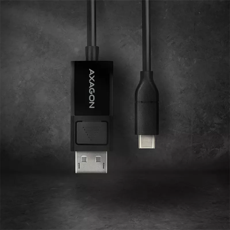 Axagon RVC-DPC USB-C -> DisplayPort -kaapeli 1,8 m 4K/60Hz