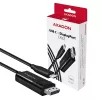 Axagon RVC-DPC USB-C -> DisplayPort -kaapeli 1,8 m 4K/60Hz
