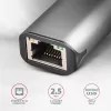 AXAGON ADE-25R USB-A 3.2 Gen 1 2,5 Gigabit Ethernet -sovitin, harmaa