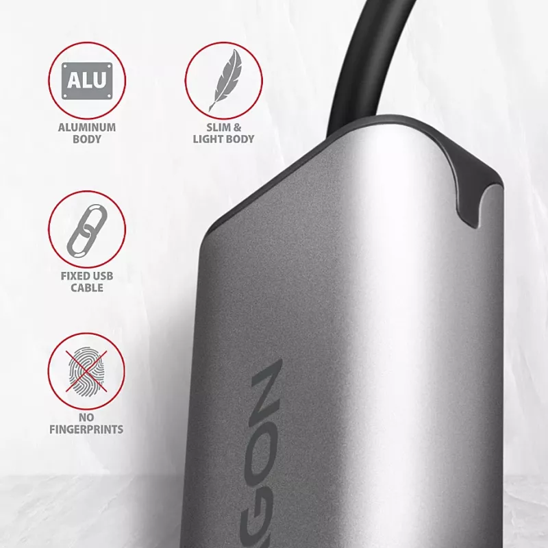 Axagon ADE-25RC SuperSpeed USB-C 2,5 Gigabit Ethernet -adapteri