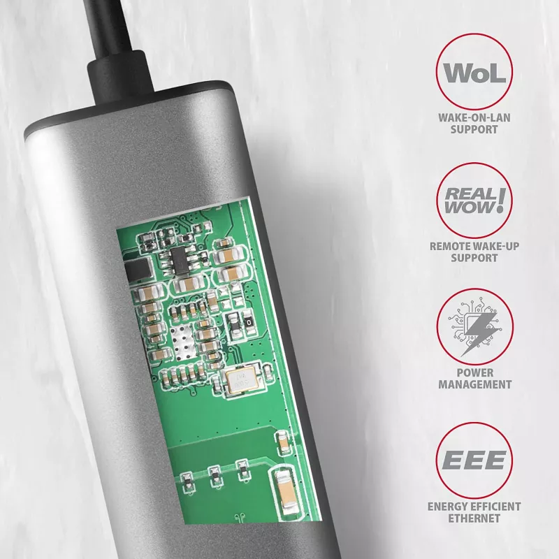 Axagon ADE-25RC SuperSpeed USB-C 2,5 Gigabit Ethernet -adapteri