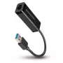 Axagon ADE-SR USB-A Gigabit Ethernet -adapteri, langallinen, USB, Ethernet, 1000 Mbit/s, musta