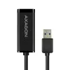 Axagon ADE-SR USB-A Gigabit Ethernet -adapteri, langallinen, USB, Ethernet, 1000 Mbit/s, musta