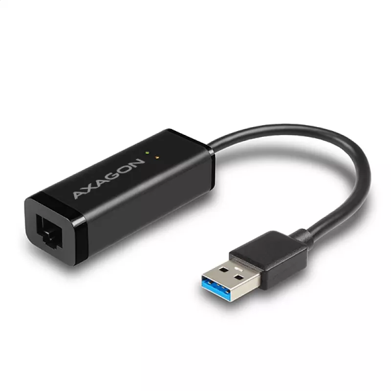 Axagon ADE-SR USB-A Gigabit Ethernet -adapteri, langallinen, USB, Ethernet, 1000 Mbit/s, musta