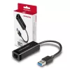 Axagon ADE-SR USB-A Gigabit Ethernet -adapteri, langallinen, USB, Ethernet, 1000 Mbit/s, musta