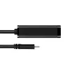 Axagon ADE-SRC USB-C Gigabit Ethernet -adapteri, langallinen, USB Type-C, Ethernet, 1000 Mbit/s, musta