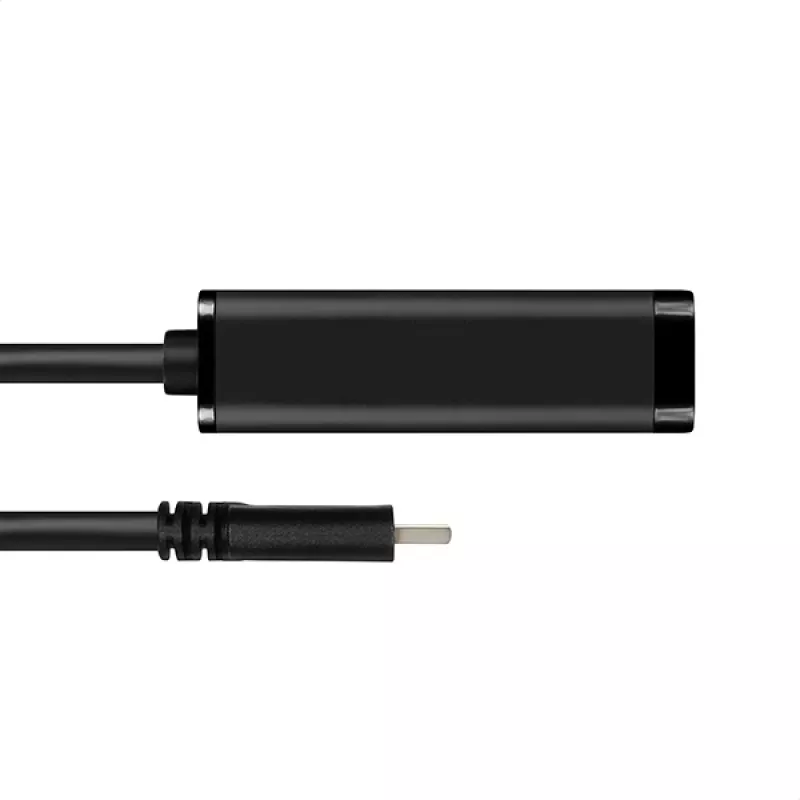 Axagon ADE-SRC USB-C Gigabit Ethernet -adapteri, langallinen, USB Type-C, Ethernet, 1000 Mbit/s, musta
