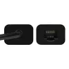 Axagon ADE-SRC USB-C Gigabit Ethernet -adapteri, langallinen, USB Type-C, Ethernet, 1000 Mbit/s, musta