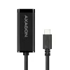 Axagon ADE-SRC USB-C Gigabit Ethernet -adapteri, langallinen, USB Type-C, Ethernet, 1000 Mbit/s, musta