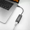Axagon ADE-SRC USB-C Gigabit Ethernet -adapteri, langallinen, USB Type-C, Ethernet, 1000 Mbit/s, musta