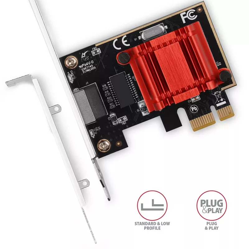 AXAGON PCEE-GIX PCIe Gigabit Ethernet -verkkokortti, Intel I210-AT