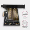 Axagon PCEM2-D PCIe x4 - M.2 NVMe M-Key + SATA B-Key -paikkasovitin, SP & LP