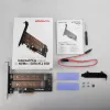 Axagon PCEM2-D PCIe x4 - M.2 NVMe M-Key + SATA B-Key -paikkasovitin, SP & LP