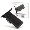 Axagon PCEM2-DC PCIe x4 - M.2 NVMe M-Key + SATA B-Key -paikkasovitin jäähdyttimellä, SP & LP