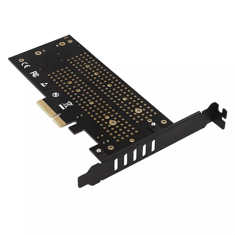 Axagon PCEM2-DC PCIe x4 - M.2 NVMe M-Key + SATA B-Key -paikkasovitin jäähdyttimellä, SP & LP