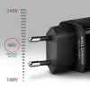 Axagon ACU-DPQ65 GaN-seinälaturi 65W, 3 liitäntää (USB-A + kaksi USB-C), PD3.0/QC4+/PPS/Apple