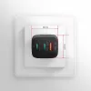Axagon ACU-DPQ65 GaN-seinälaturi 65W, 3 liitäntää (USB-A + kaksi USB-C), PD3.0/QC4+/PPS/Apple