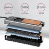 Axagon CLR-M2FAN kuparijäähdytyssiili tuulettimella yksipuolisille ja kaksipuolisille M.2-SSD-asemille, koko 2280, korkeus 13 mm.
