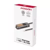Axagon CLR-M2FAN kuparijäähdytyssiili tuulettimella yksipuolisille ja kaksipuolisille M.2-SSD-asemille, koko 2280, korkeus 13 mm.