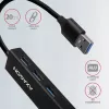 Axagon HMA-GL3A moniporttikeskitin USB 3.0 Type-A Gbit-LAN 3x USB-A microSD johdollinen USB 3.2 Gen 1 (3.1 Gen 1) Type-A musta